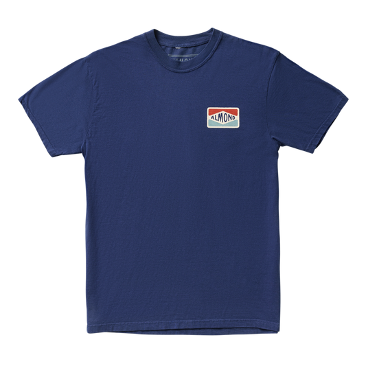 Almond Fin Box Tee | Navy