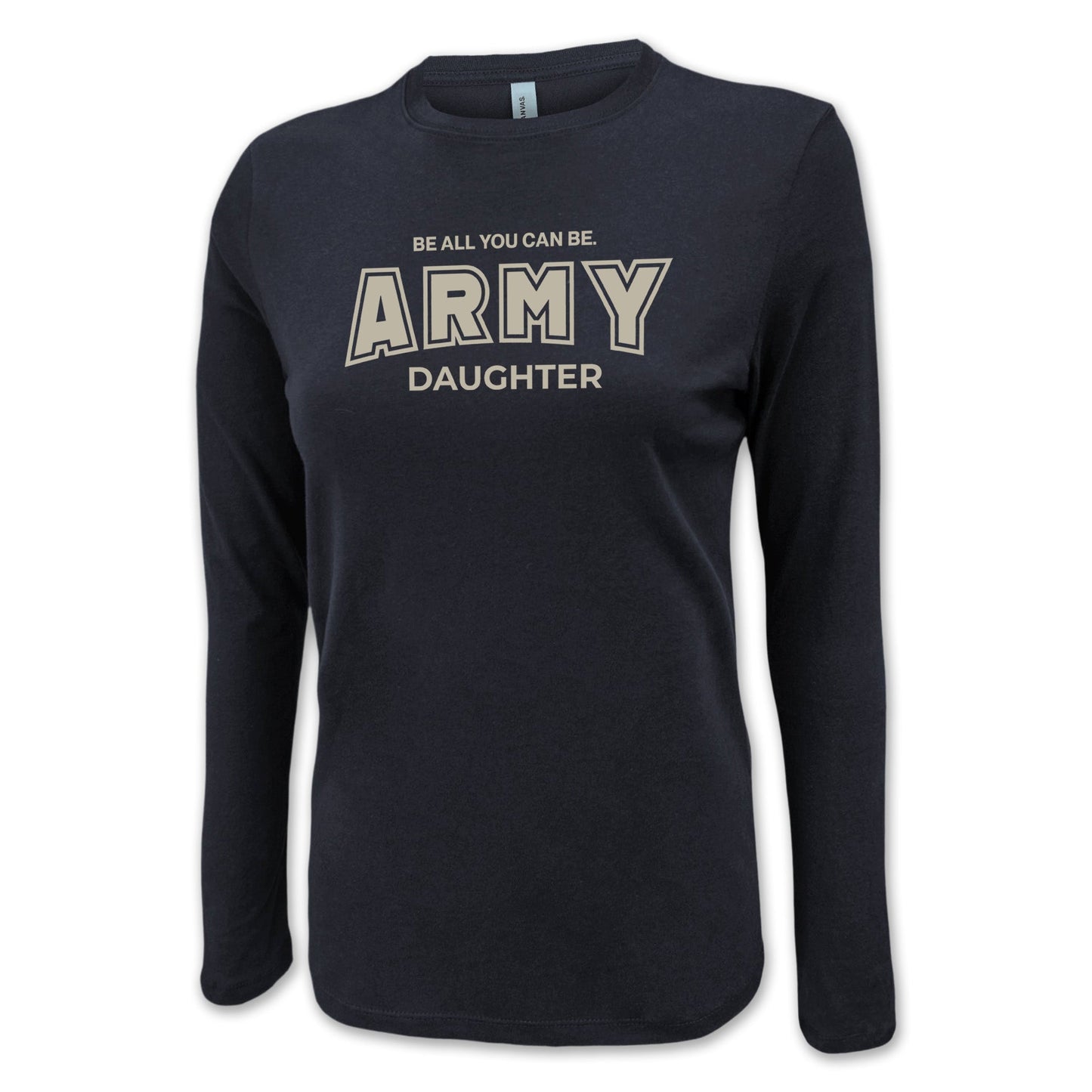 Army Daughter Women's Long Sleeve T-Shirt (Black)