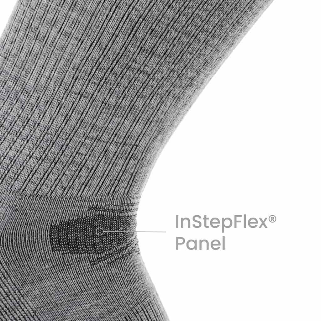 3 Pack Ash - Casual Crew Midweight Merino Wool Sock