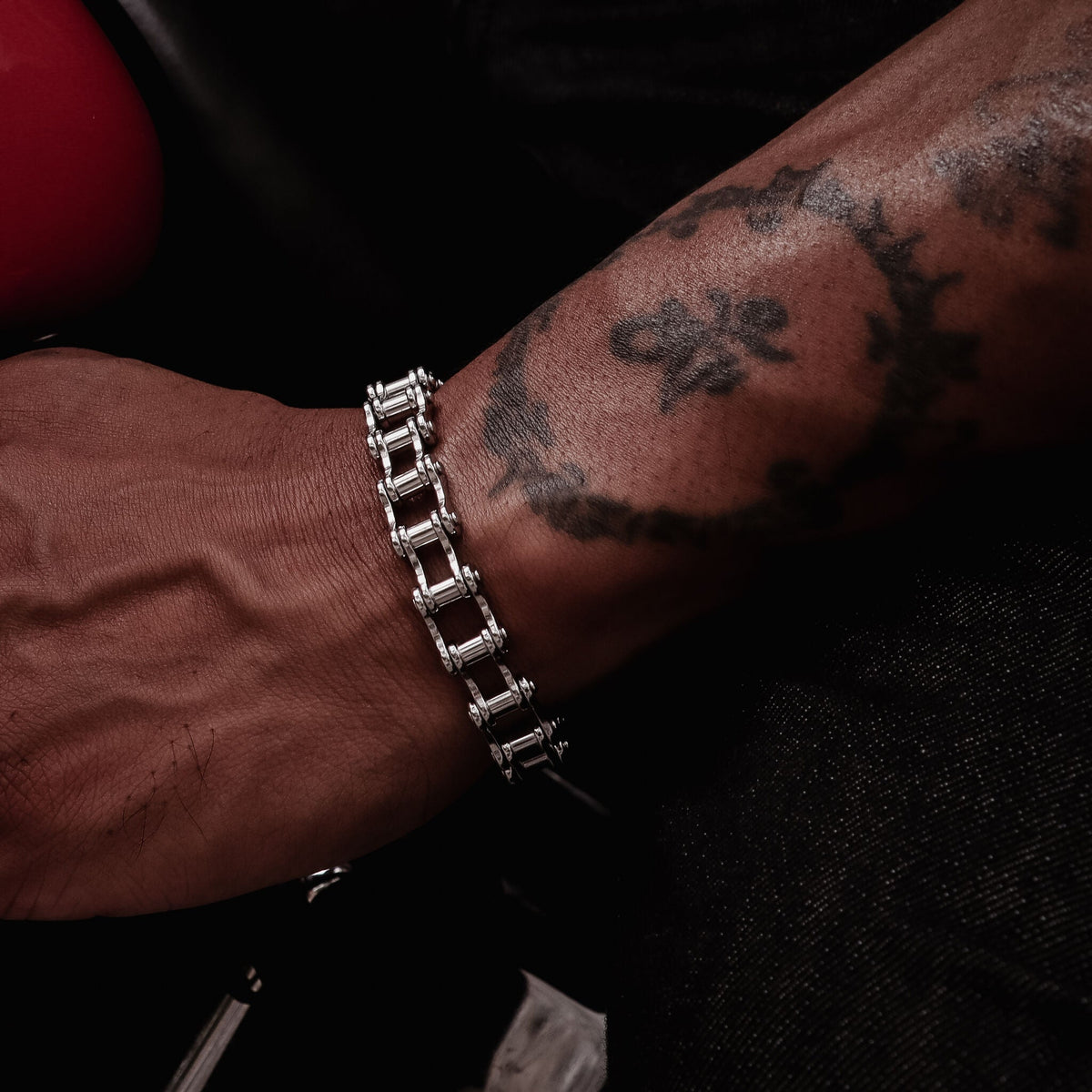 Stainless Steel Bike Chain Bracelet