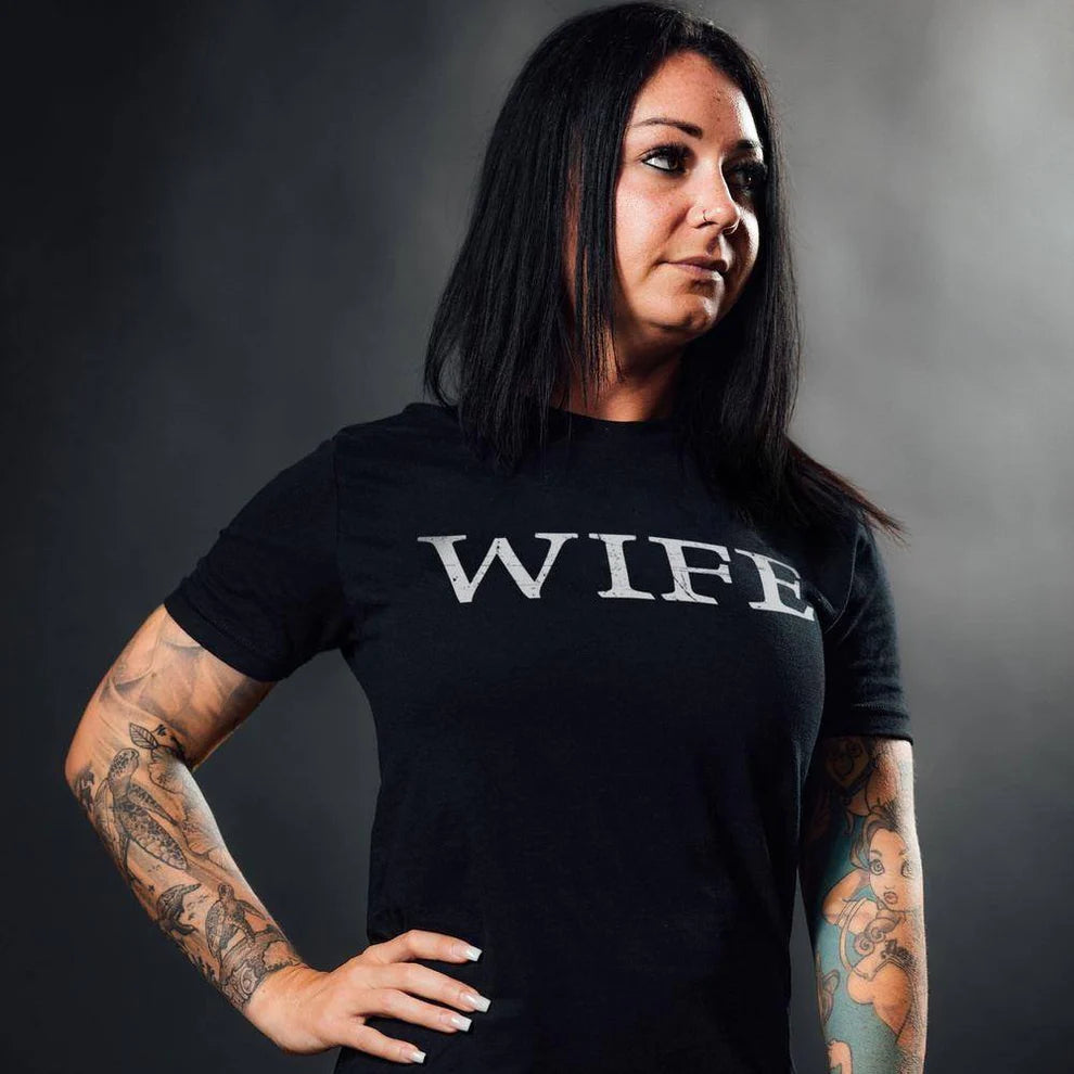 Grunt Style - Women's Wife Defined Boyfriend Fit T-Shirt - Black