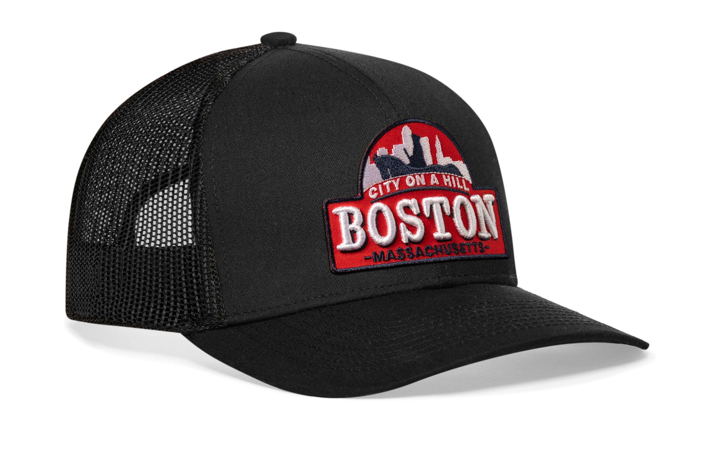 Boston City On A Hill Trucker Hat | Cityscape Snapback