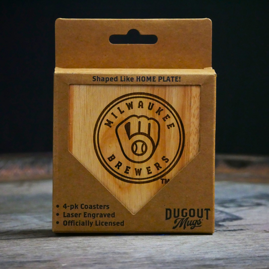 Milwaukee Brewers Dugout Mug® | Wood Coaster