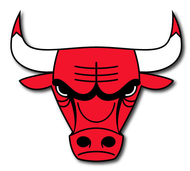 CHICAGO BULL 2" HELMET DECAL
