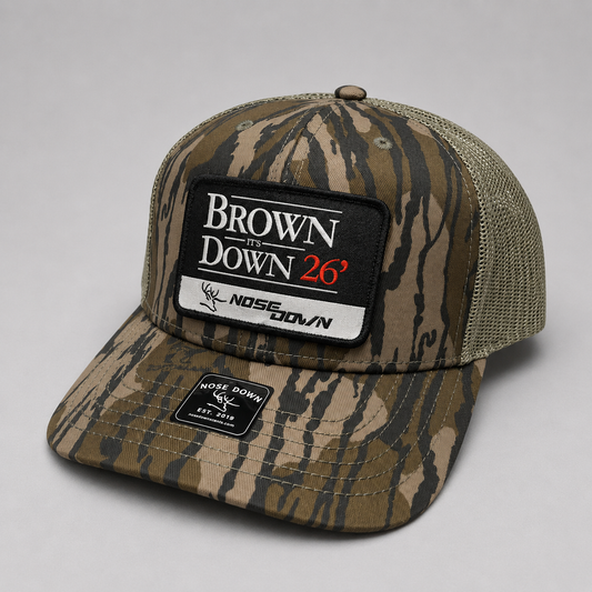 Brown Down 26 Woven Trucker