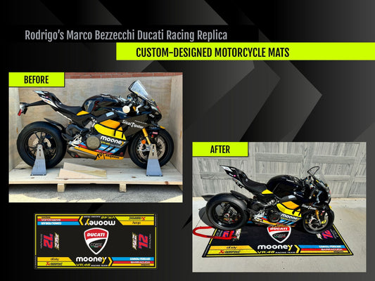 Custom Design MPM Motorcycle Mat – Special Design for You and Your Motorcycle!
