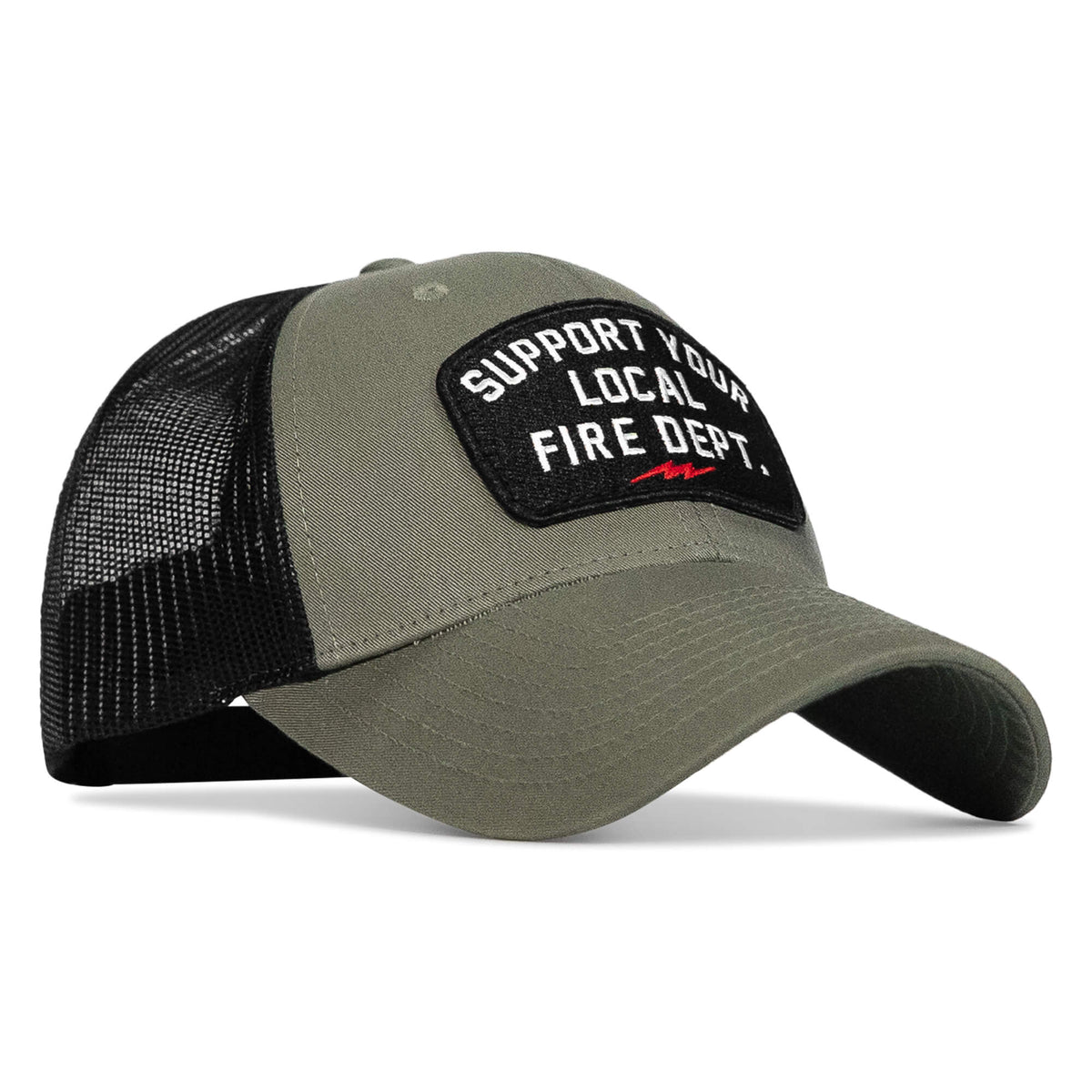 Support Your Local Fire Dept. Patch Snapback Hat