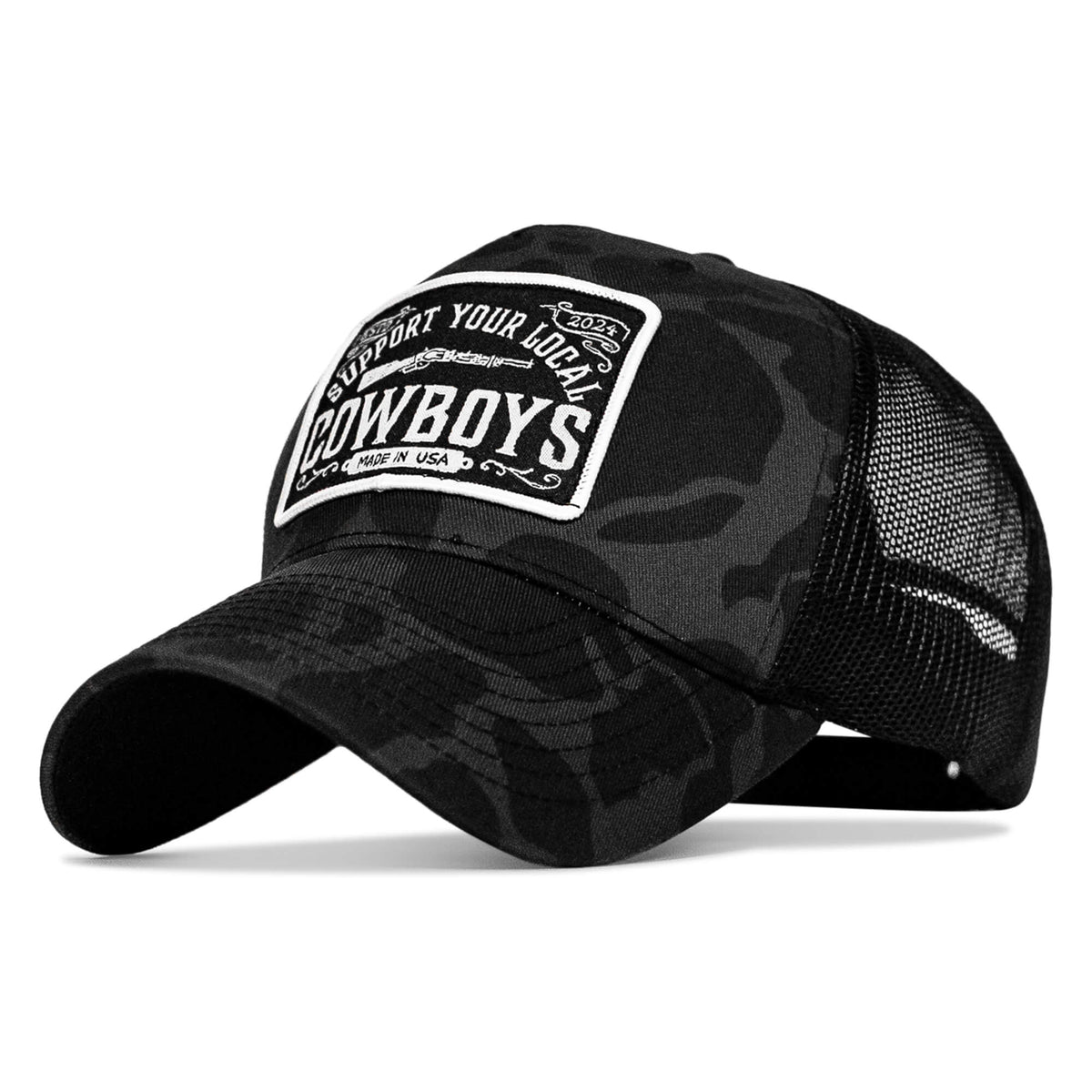Support Your Local Cowboys Patch Snapback Hat