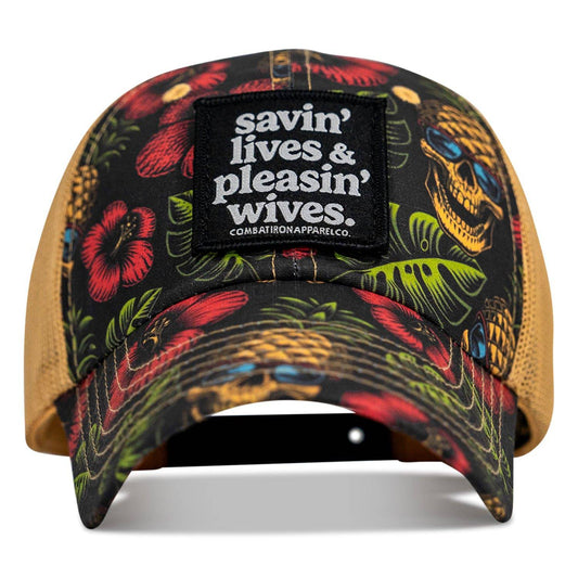 Ripstop Savin' Lives & Pleasin' Wives Patch Tactical Ripstop Mesh Snapback Hat