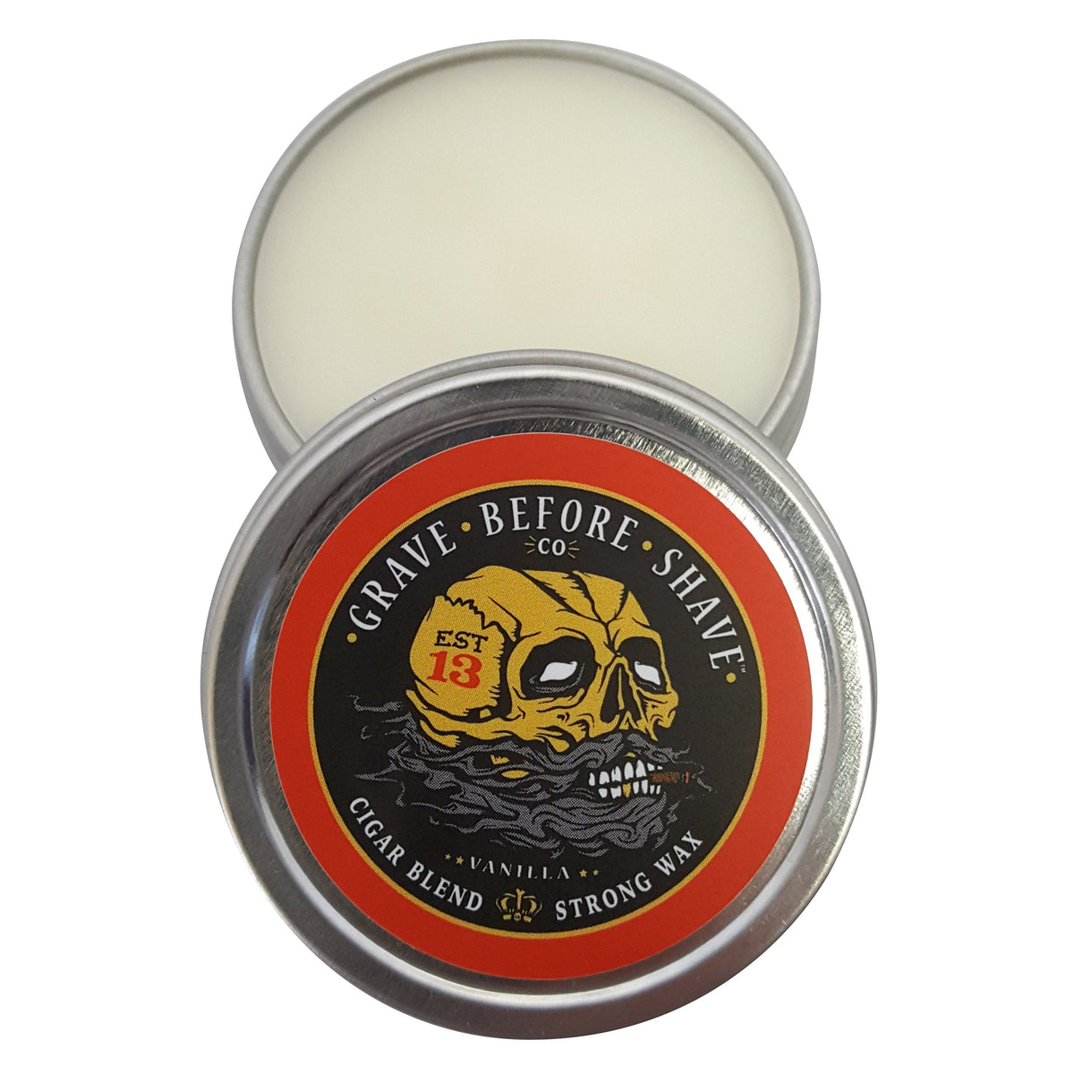 Fisticuffs™ Cigar Blend Strong Hold Mustache Wax 1 OZ. Tin