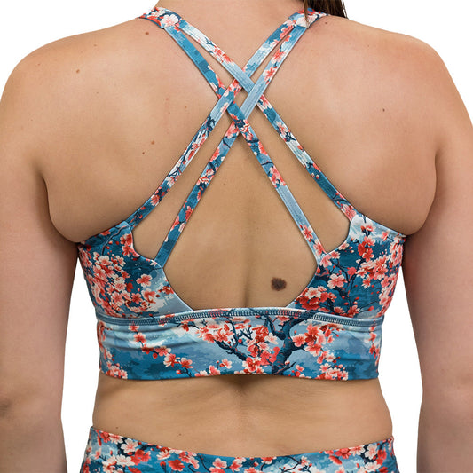Longline Bra | Cherry Blossoms