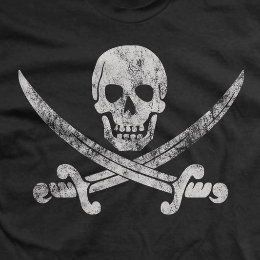 Pirate Calico "Jack" John Rackham Flag T-Shirt