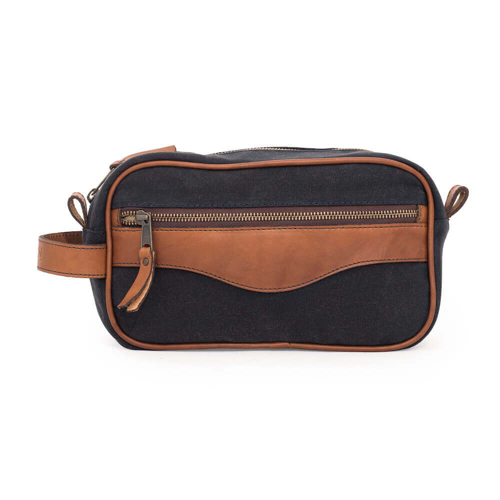 Campaign Leather & Waxed Canvas Toiletry Shave Kit