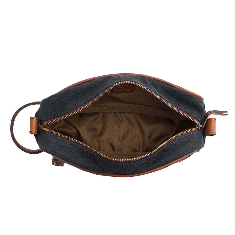 Campaign Leather & Waxed Canvas Toiletry Shave Kit