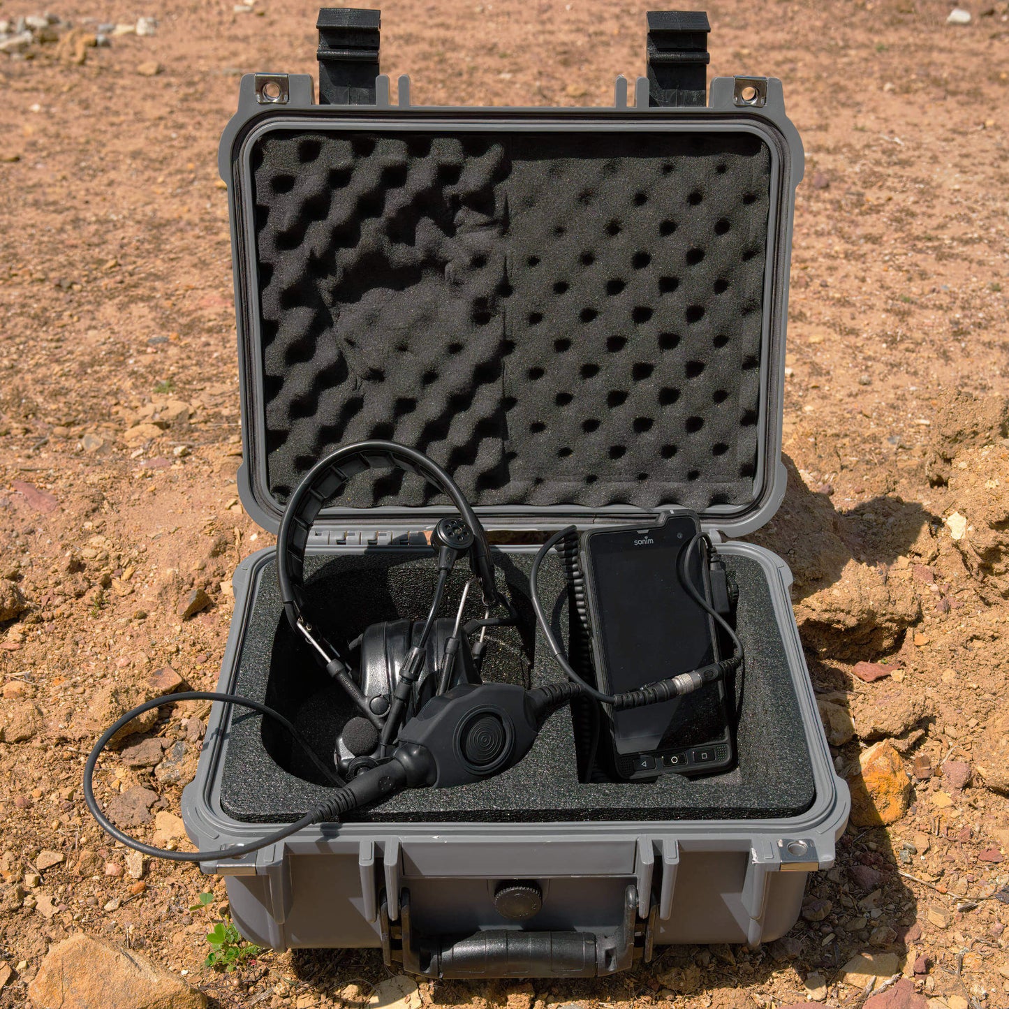 Tactical Radio Amplified PTT for Headset w/ Quick Disconnect(Hirose): US/Civilian/"Peltor" Wiring, Select ComTac III, XPI Models & Select Helicopter Headsets - Sonim XP5, XP5plus, XP5s, XP8, XP10, SoftBank
