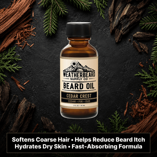 Cedar Crest Beard Oil - Cedar, Fir, Oud