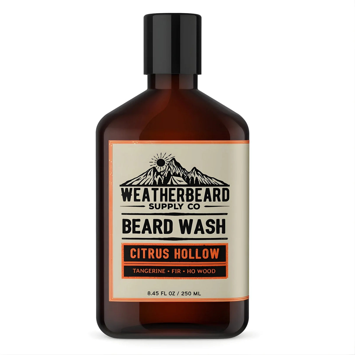 Citrus Hollow Beard Wash - Tangerine, Fir, Ho Wood