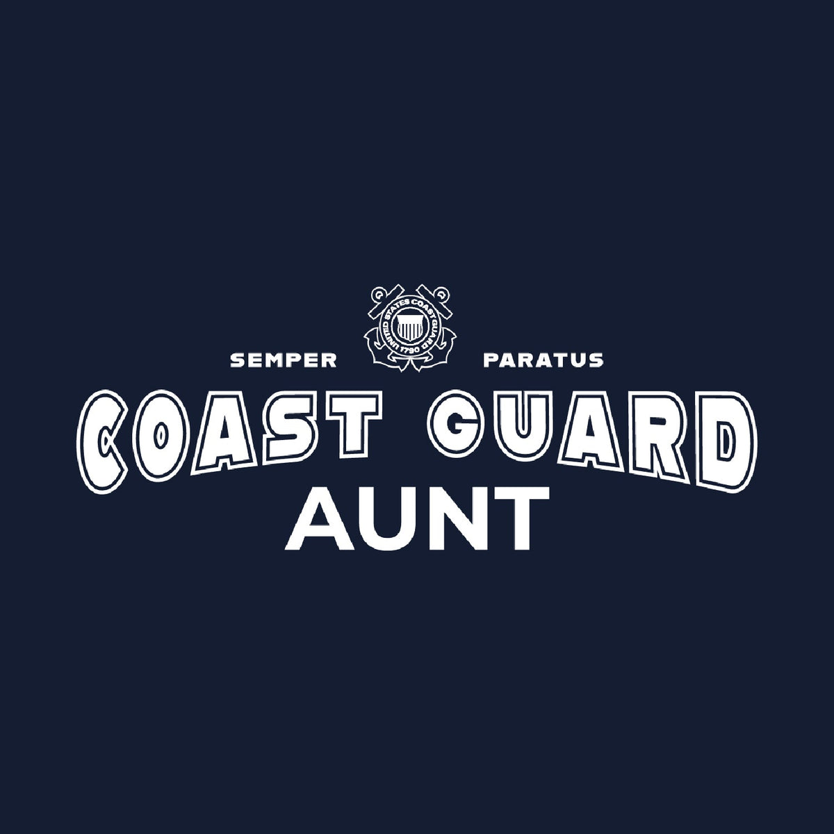 Coast Guard Aunt Crewneck (Navy)
