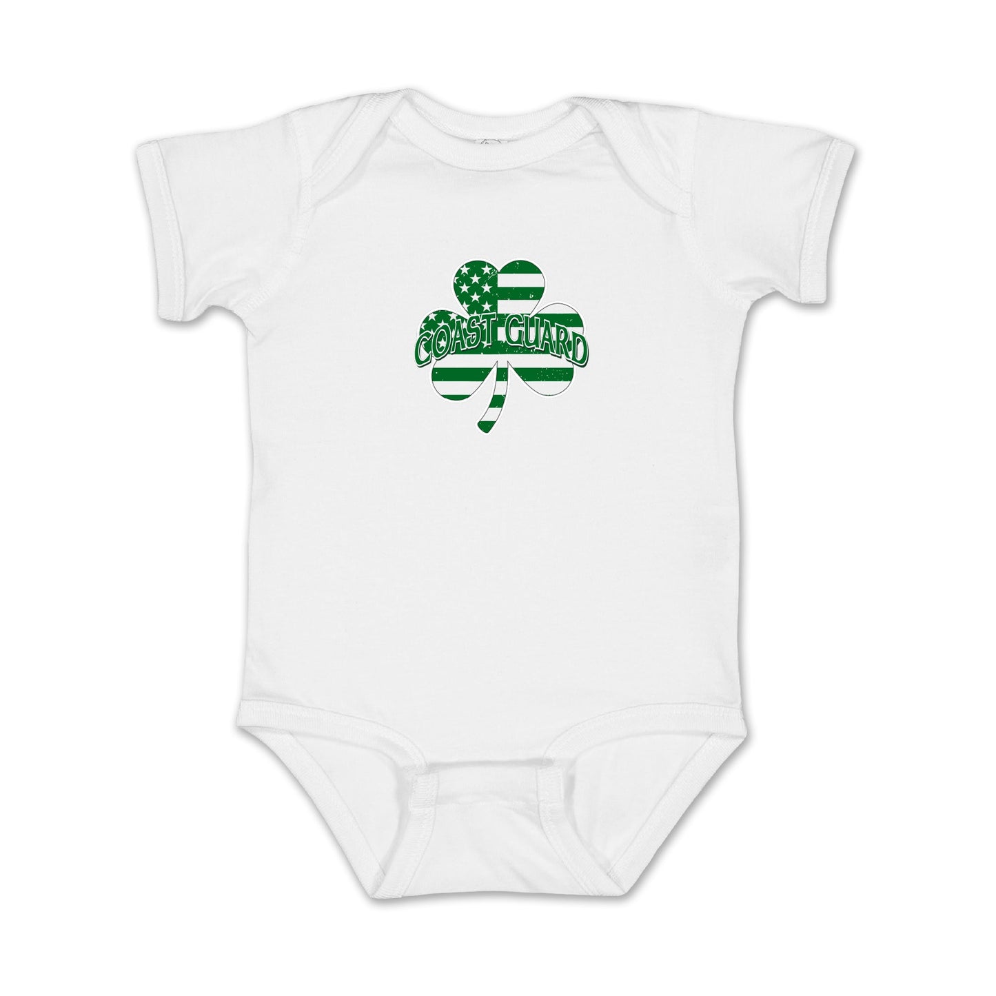Coast Guard Shamrock Infant Romper