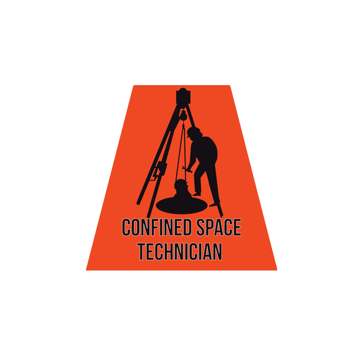 CONFINED SPACE TECHNICIAN REFLECTIVE HELMET (TET) TETRAHEDRON