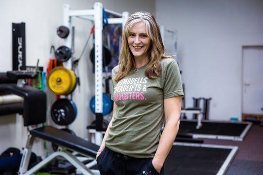Dumbbells Deadlifts & Daughters (Girl Mom) - Standard Length Shirt