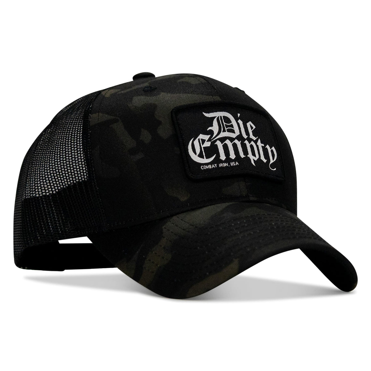 Die Empty Black Patch Snapback Hat