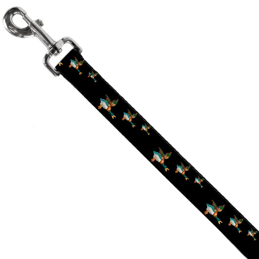 Dog Leash - Flying Mallards Black