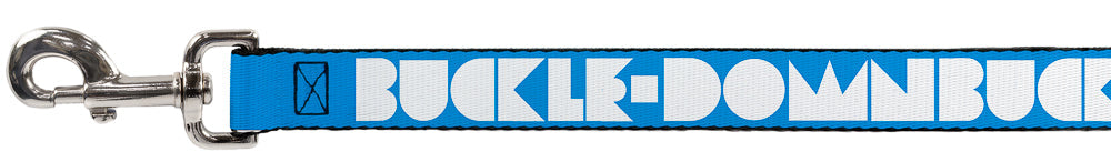 Dog Leash - BUCKLE-DOWN Shapes Turquoise/White