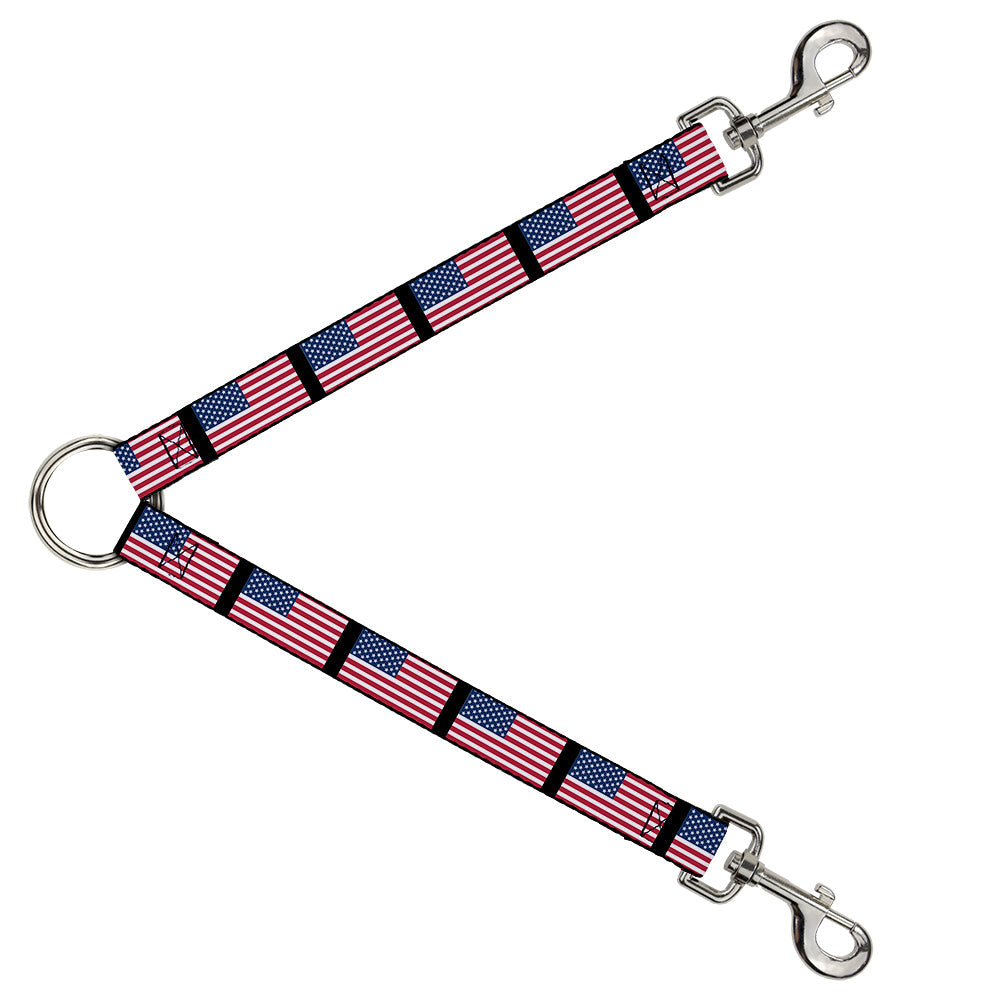 Dog Leash Splitter - United States Flags