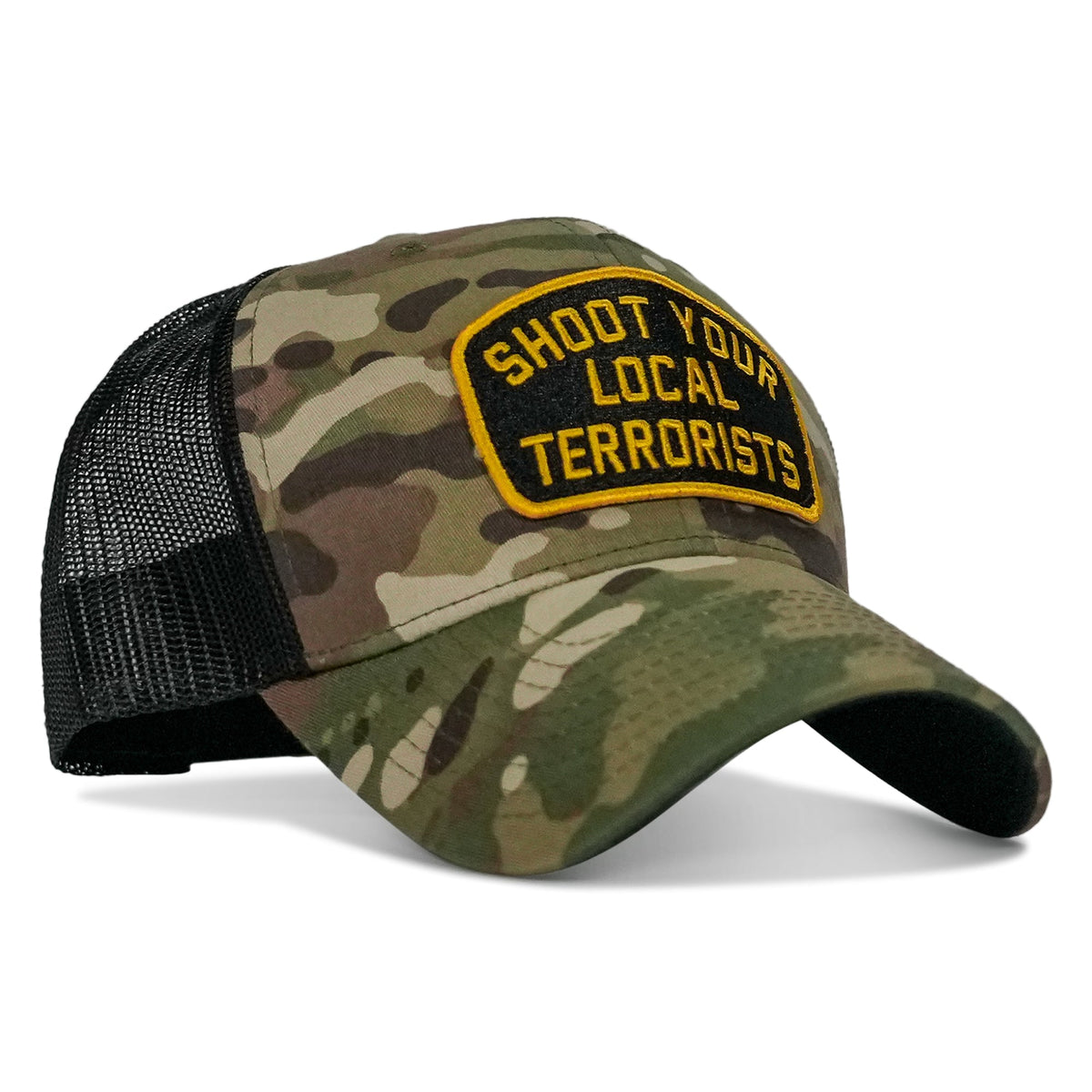 Shoot Your Local Terrorists Patch Snapback Hat
