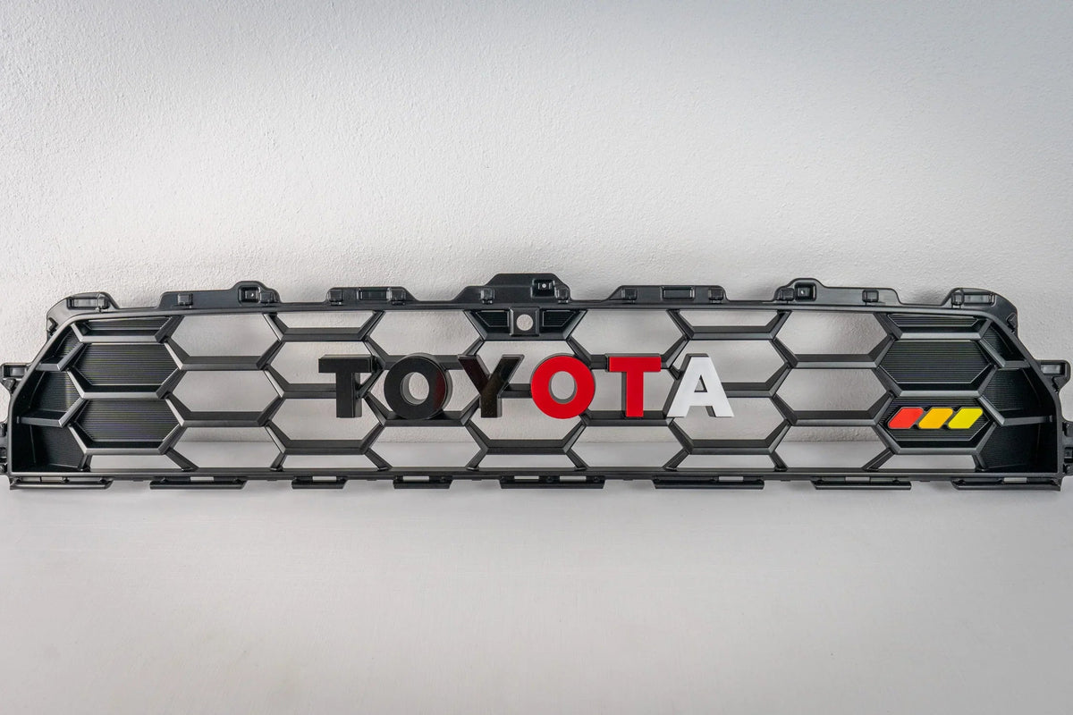 TOYOTA Front Grille Acrylic Emblem Overlays - 2025+ 4Runner TRD Pro / Trailhunter