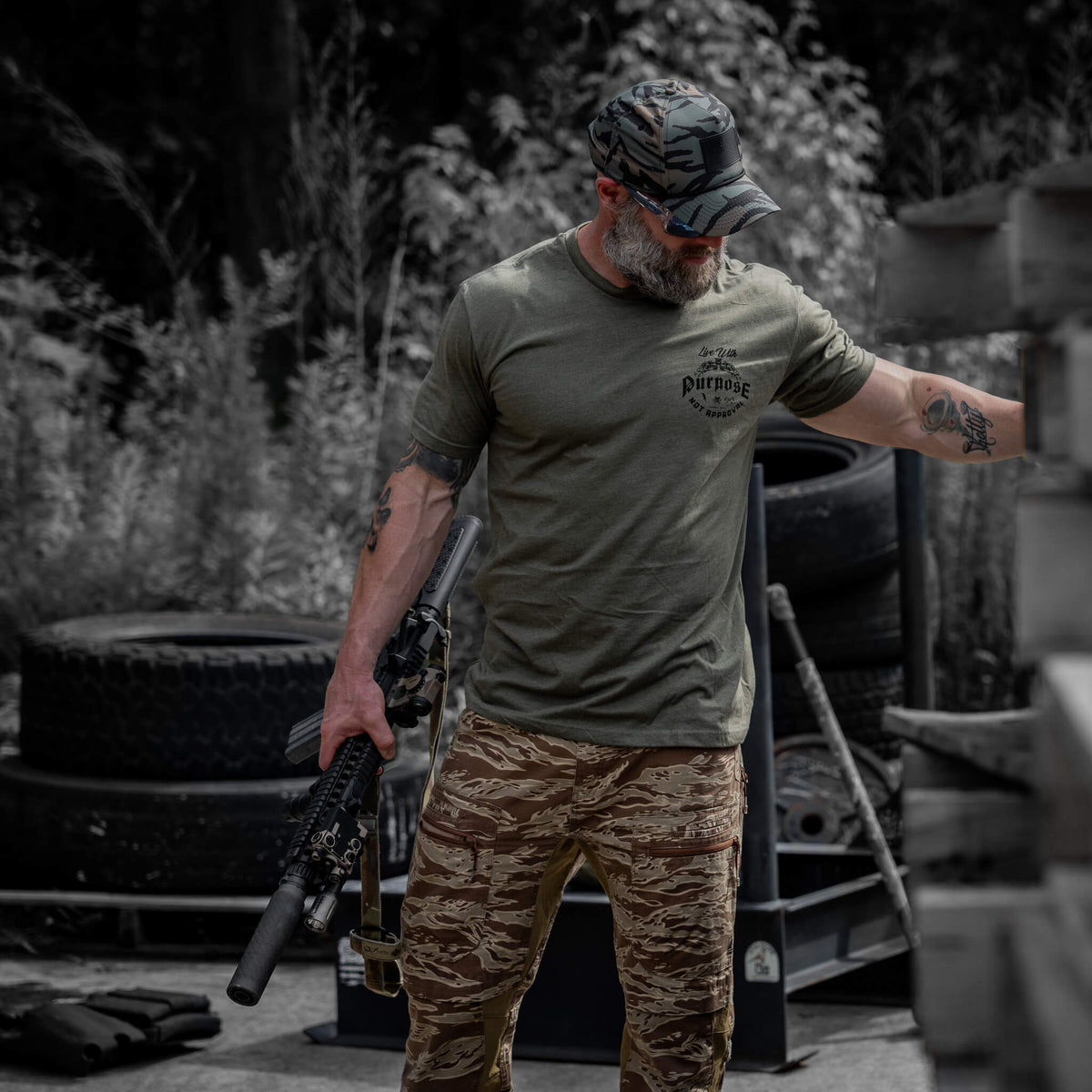 Live With Purpose. Not Approval Men's T-Shirt