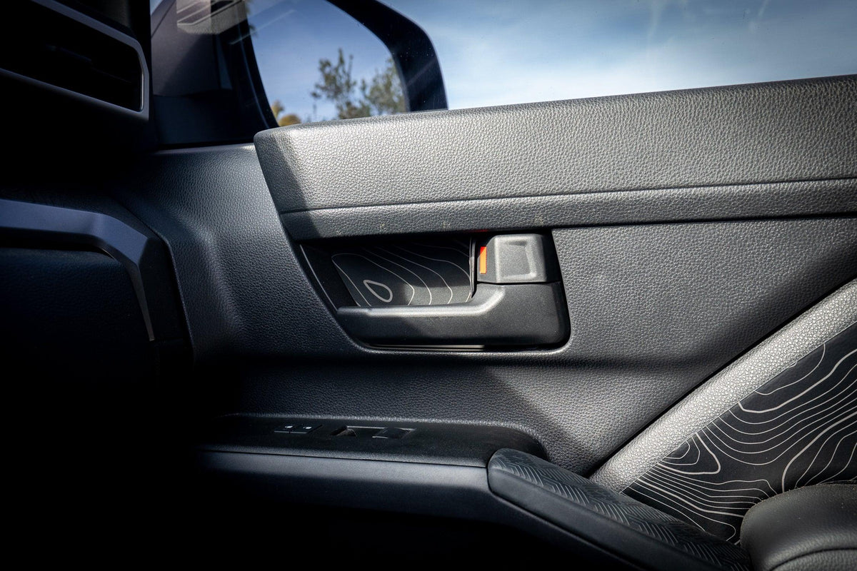 Topographic Inner Door Cup Overlays - 2024+ Tacoma / 2025+ 4Runner