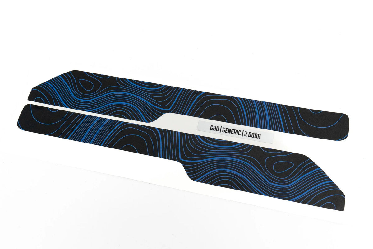 Topo Front Interior Upper Door Card Insert Overlays (Printed Series) - 2021+ Bronco 2 Door