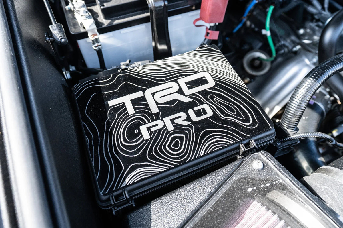 TRD Pro Special Edition Passenger Side Fuse Box Acrylic Plate - 2024+ Tacoma / 2025+ 4Runner