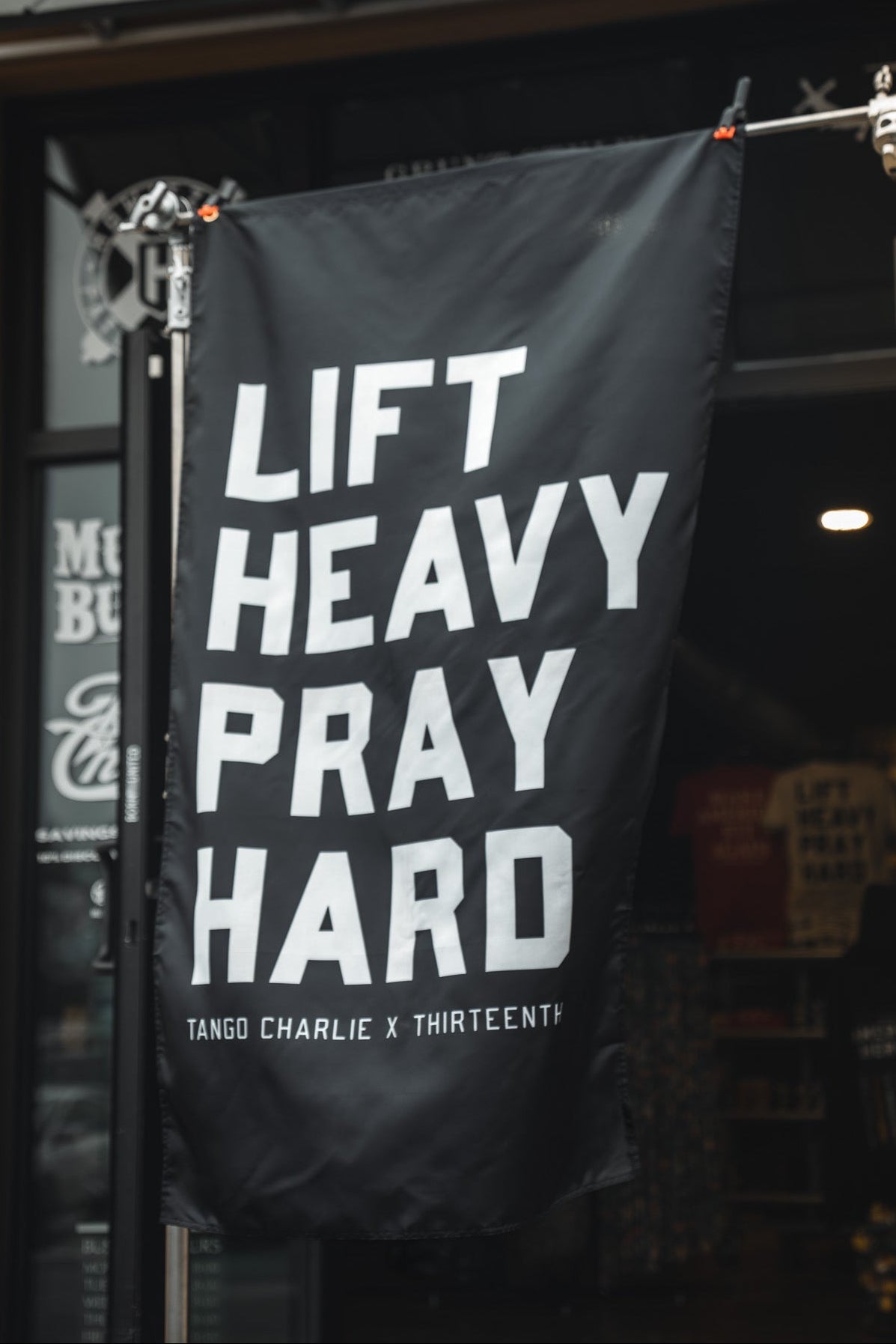 Lift heavy. Pray hard. - Black Flag