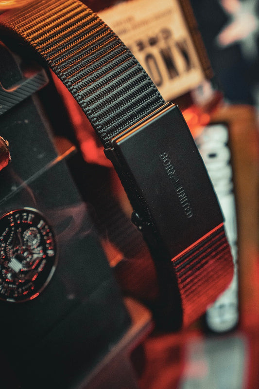 BU Logo Belt - Black