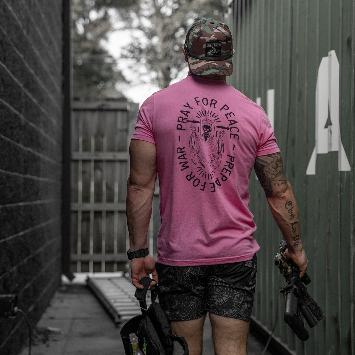 Pray For Peace. Prepare For War. Men's T-Shirt