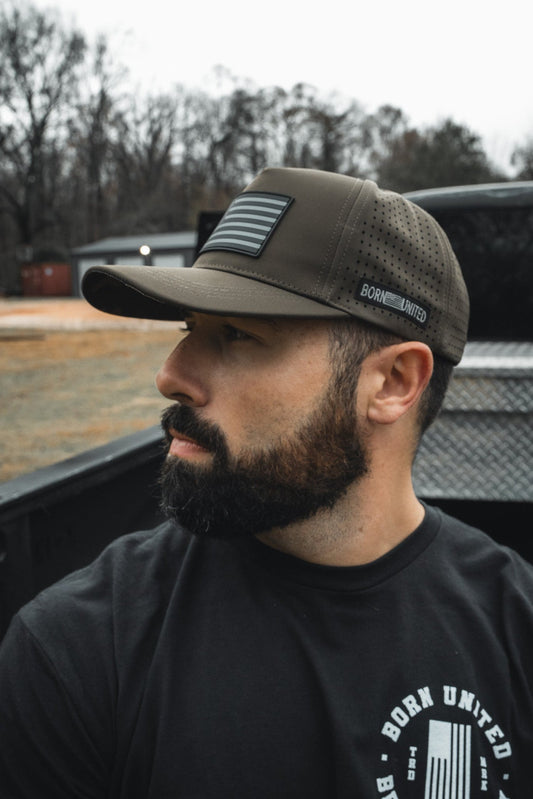 Born United Premium Flag Snapback - Olive