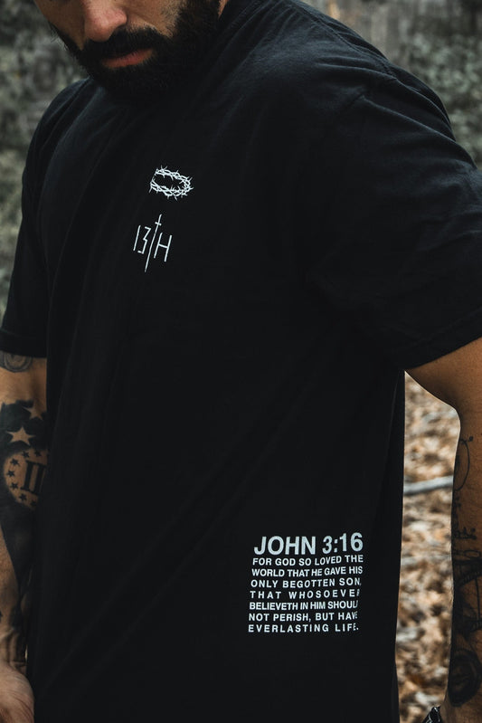 Jesus Saves - Black Tee