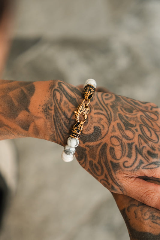 Storm Cloud Gemstone GOLD Ed. Bracelet