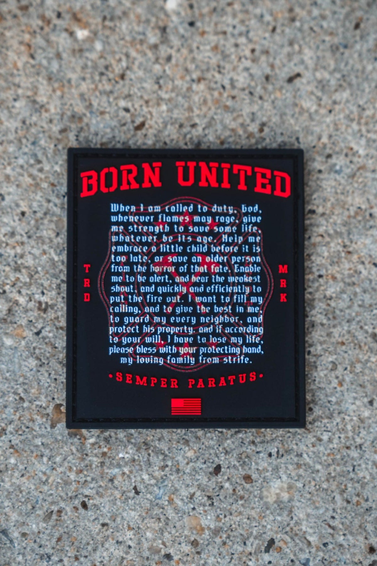 Fireman's Prayer PVC Patch