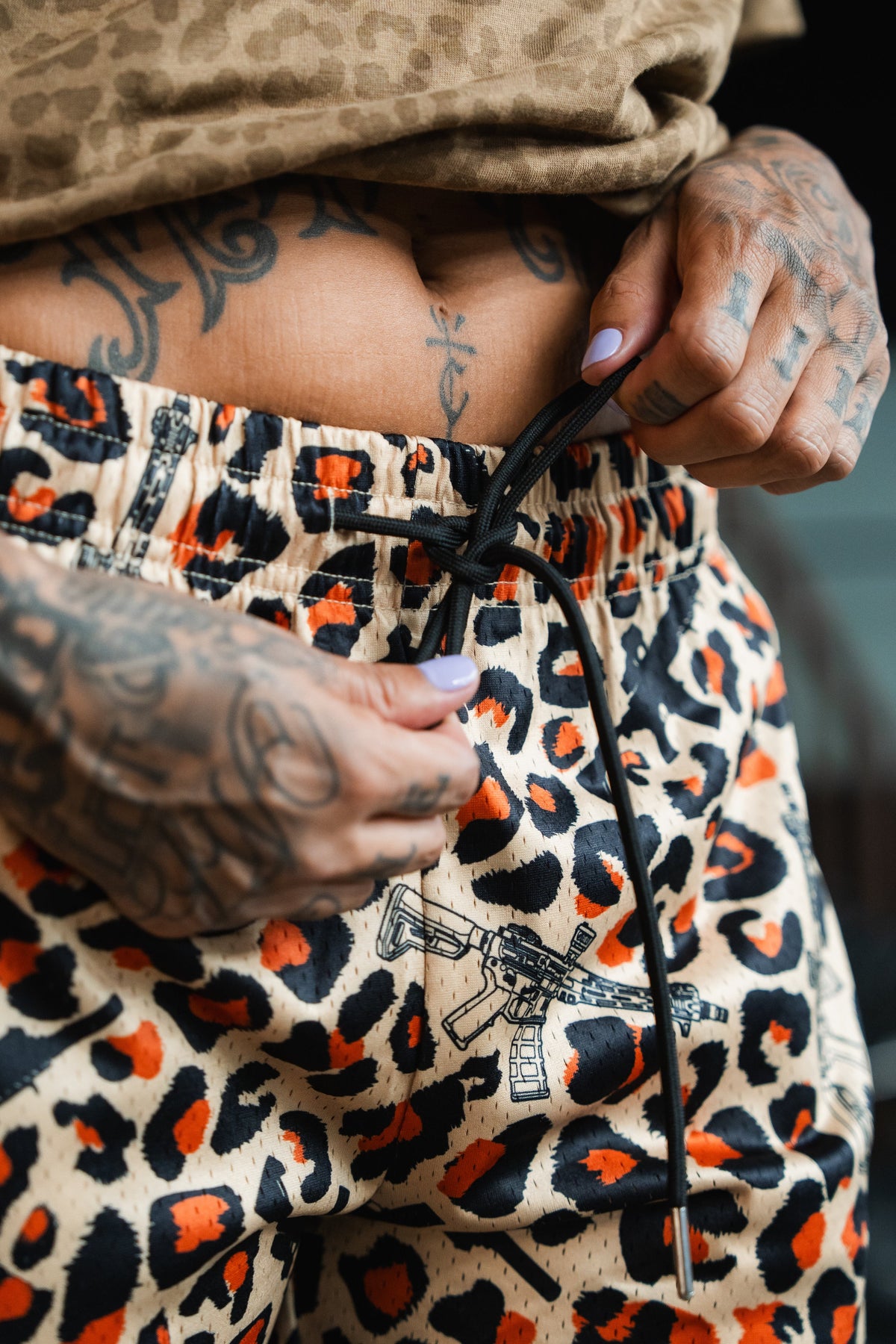 Men's Mesh Lifestyle Shorts | 5.5"- Loaded Leopard