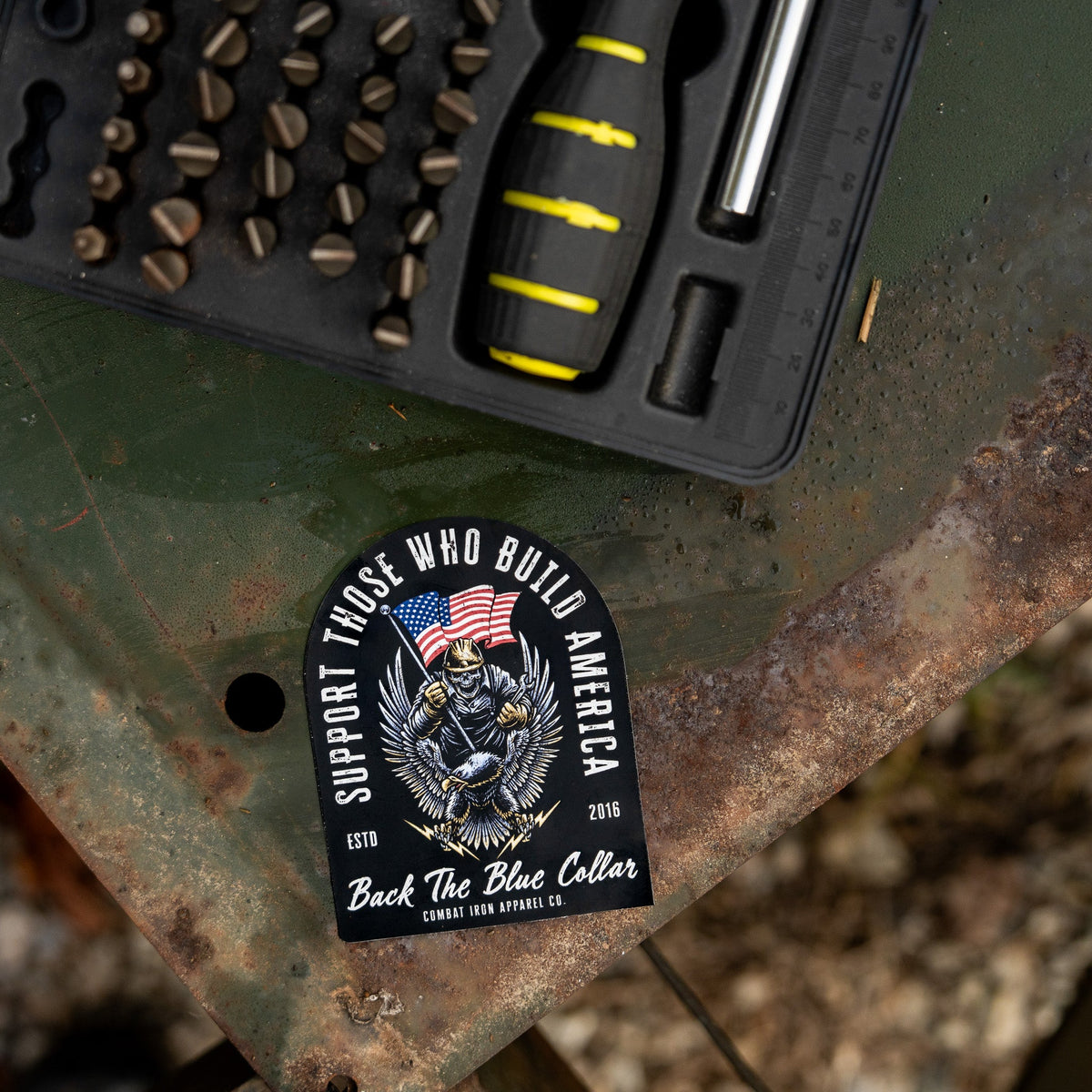 Support Those Who Build America Decal Sticker