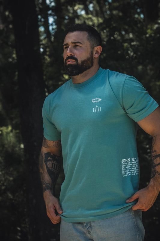 Jesus Saves Premium Tee - Seafoam