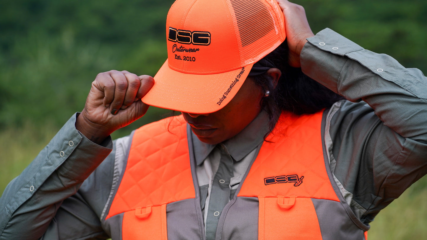 Hi Vis Trucker Cap - Hi Vis Orange