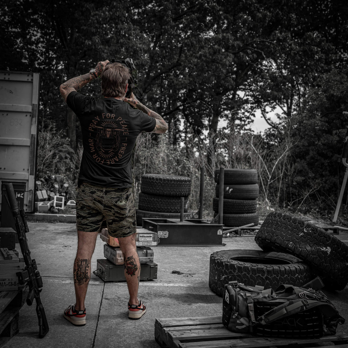 Pray For Peace. Prepare For War. Men's T-Shirt