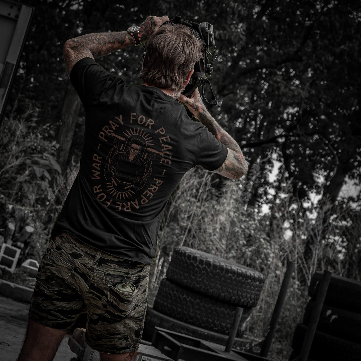 Pray For Peace. Prepare For War. Men's T-Shirt