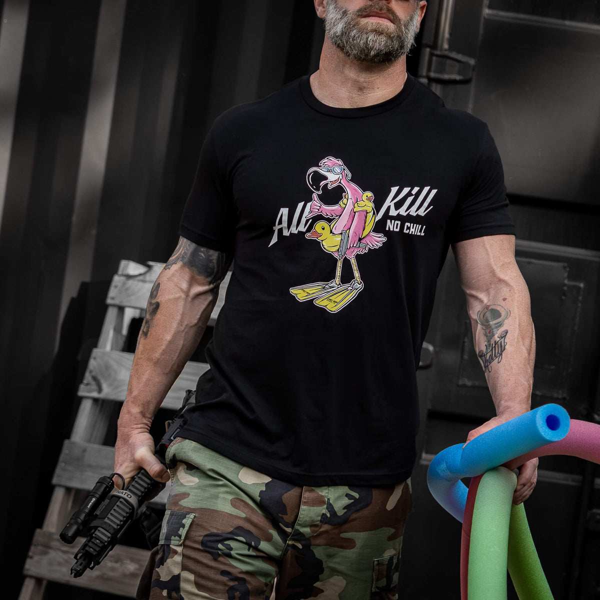 All Kill No Chill Flamingo Men's T-Shirt