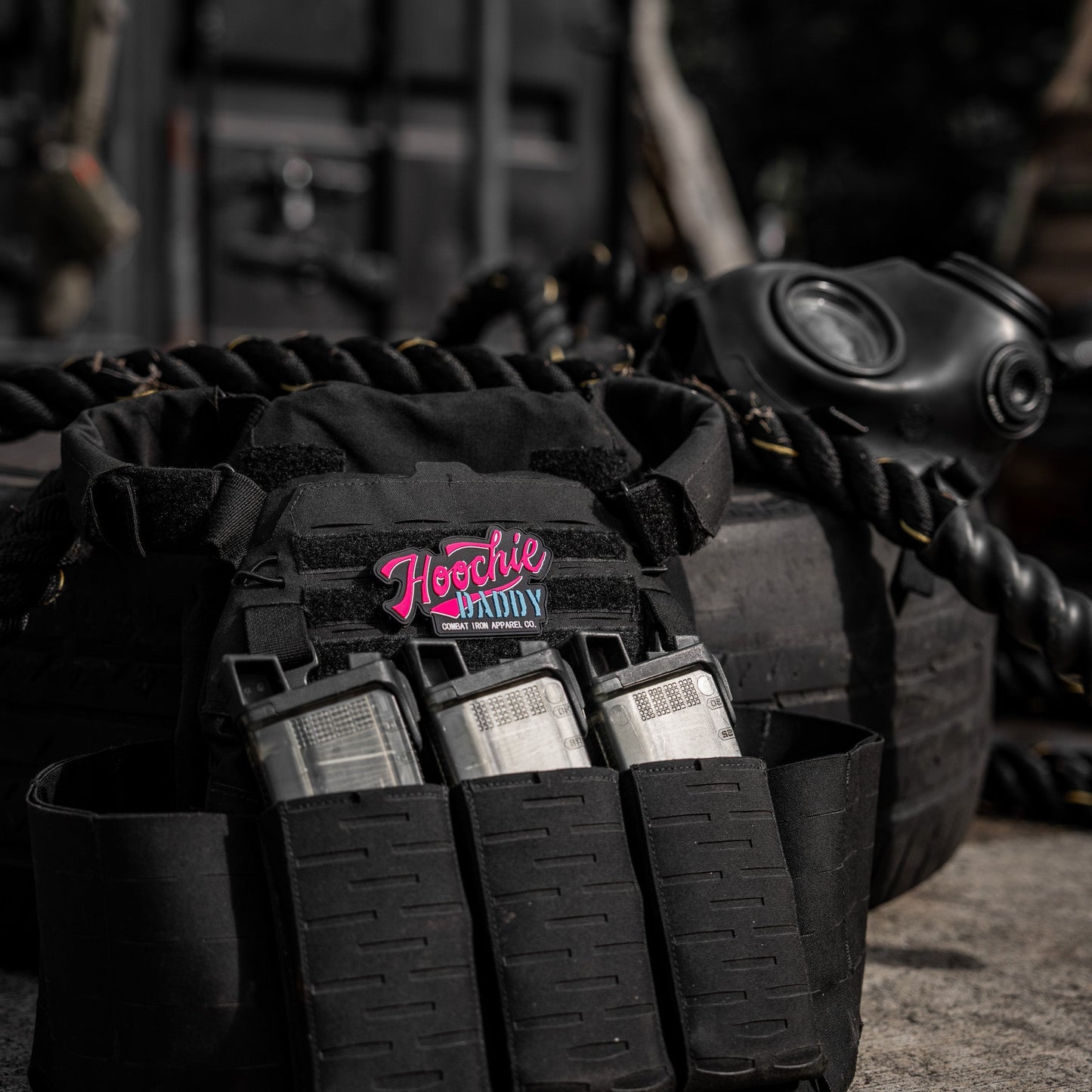 Hoochie Daddy Retro Script PVC Patch